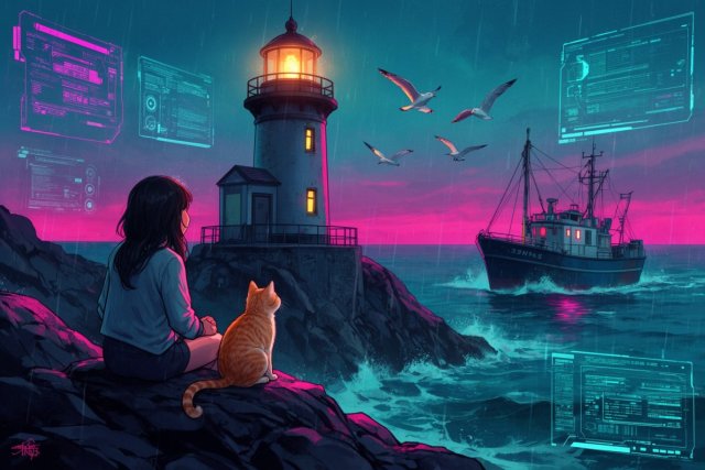 Exemple d’image en style Néon cyberpunk