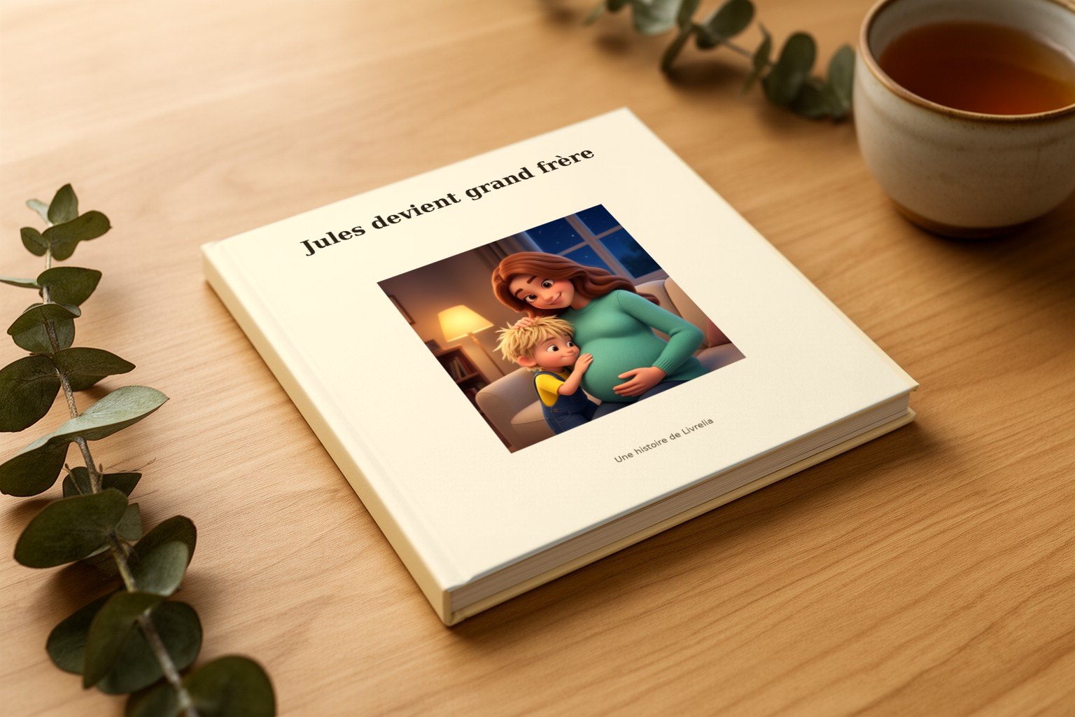 Le livre « Jules devient grand frère », relié, tel qu’il arrive chez vous