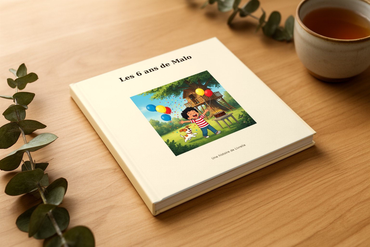 Le livre « Les 6 ans de Malo », relié, tel qu’il arrive chez vous